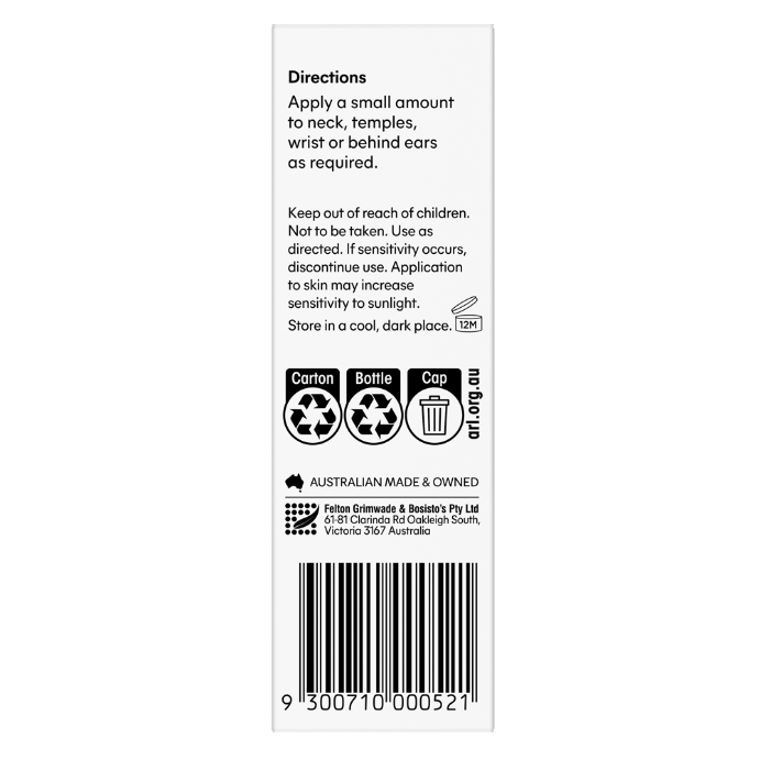Bosistos Native Stress Roll on 10ml