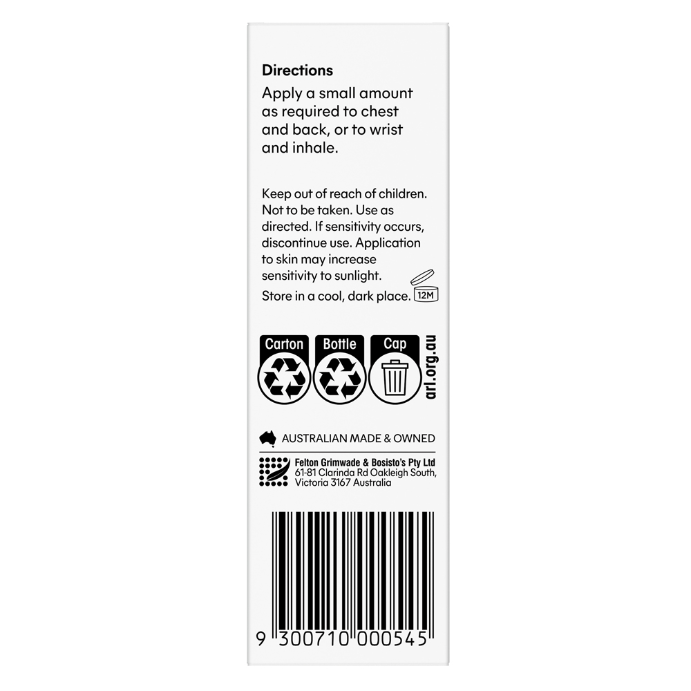 Bosistos Native Breathe Roll on 10ml