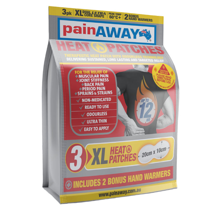 Pain Away Heat Patches Xl 3 Patches