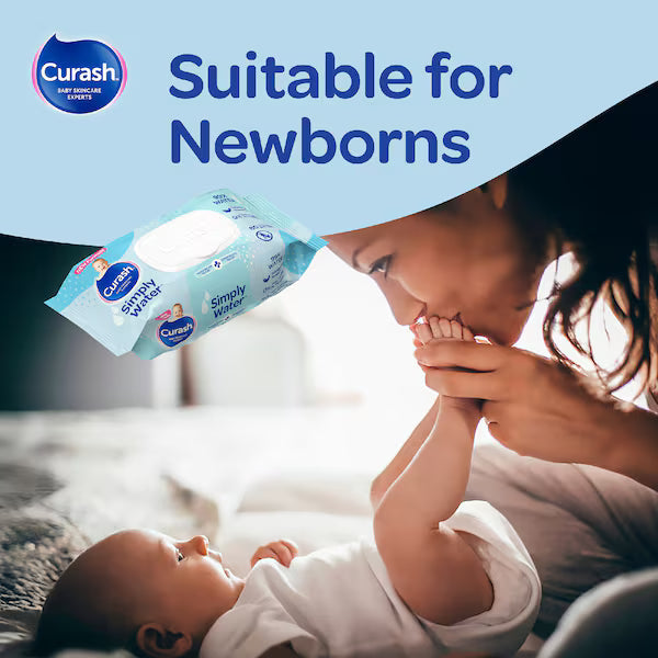 Curash Babycare Simply Water Wipes 3 x 80