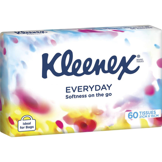 Kleenex Facial Tissue Soft Pack White 60 Pack - Cutprice Online