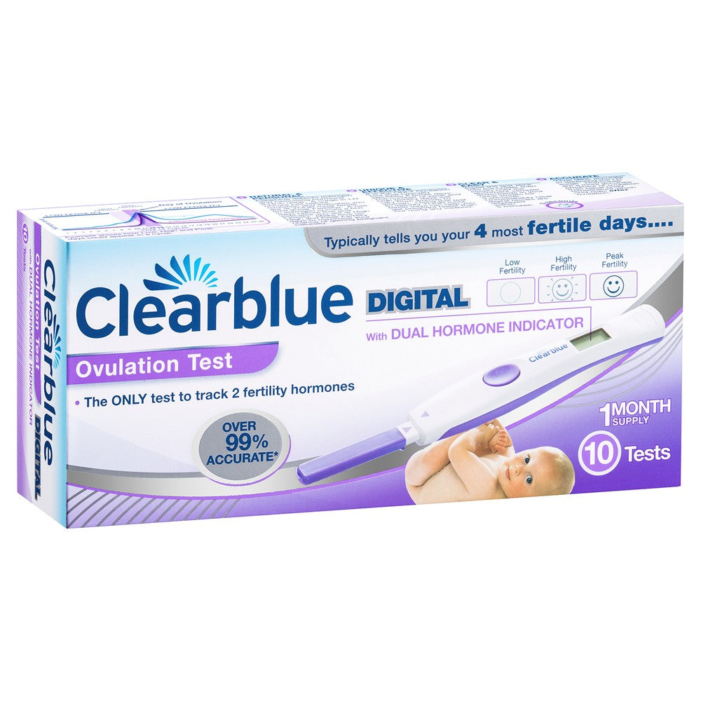 Clearblue Digital Ovulation Test Dual Hormone Indicator 10 Pack - Cutprice Online