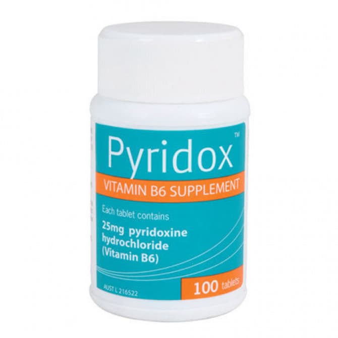 Pyridox Vitamin B6 Supplement 100 Tablets - Cutprice Online