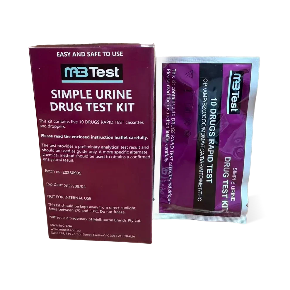 MBTest 10 Drugs Urine Test Kit 5 Pack