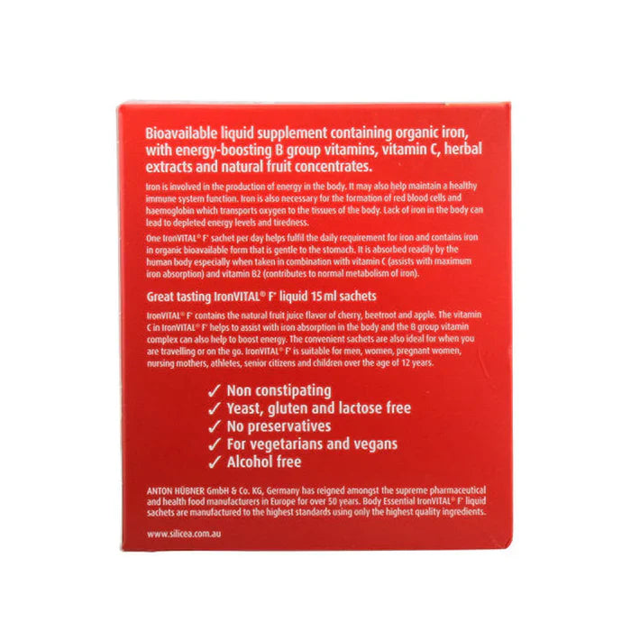 Body Essential Iron Vital F+ Liquid Sachets BODY ESSENTIAL