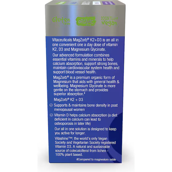 Vitaceuticals Magzorb K2 + D3 + Magnesium 60 Capsules