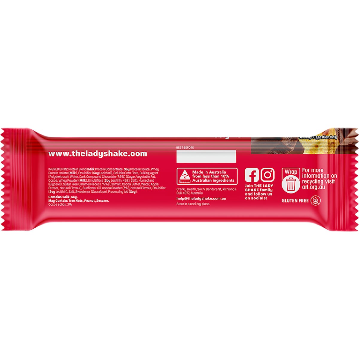 The Lady Bar Choc Honeycomb 50g X 10 Pack