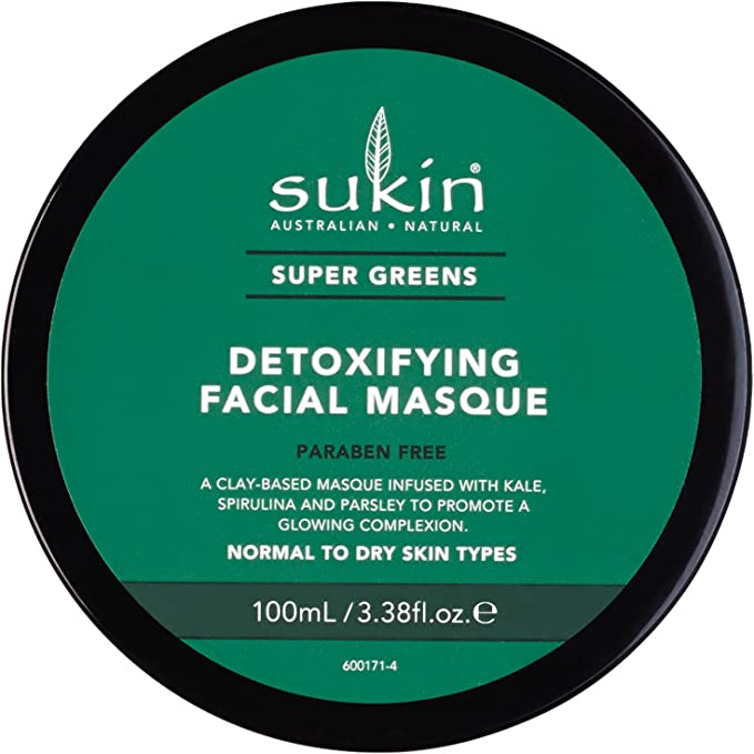 Sukin Super Greens Detoxifying Facial Clay Masque 100ml - Cutprice Online