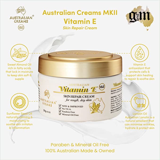 Australian Creams MkII Vitamin E Skin Repair Cream 250g - Cutprice Online