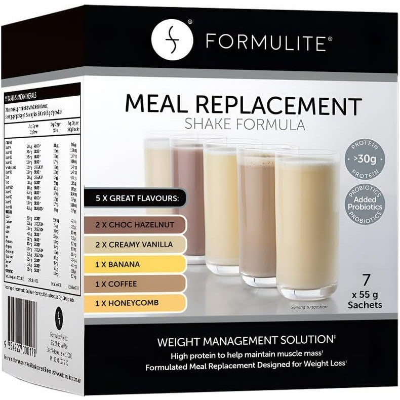 Formulite Formulite Meal Replacement Shake Mixed Flavours 55g X 7 Sachets ...