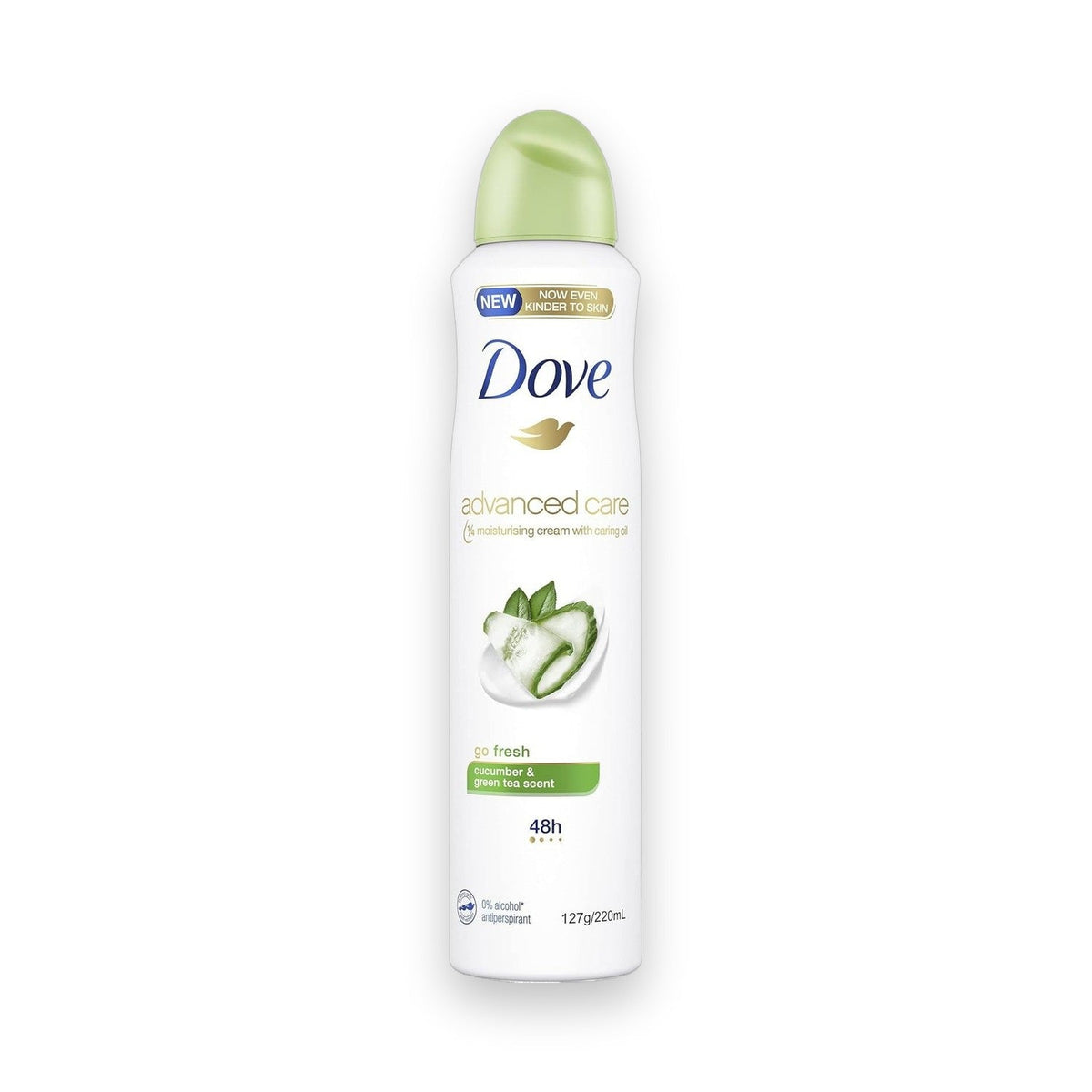 Dove Advanced Care Antiperspirant Aerosol Deodorant Go Fresh Cucumber & Green Tea 220mL