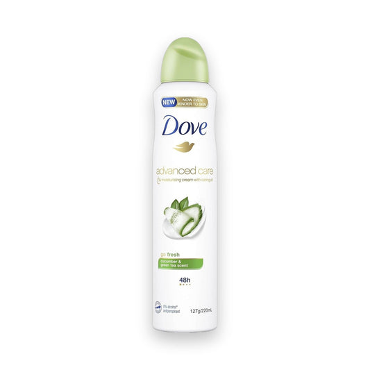 Dove Advanced Care Antiperspirant Aerosol Deodorant Go Fresh Cucumber & Green Tea 220mL