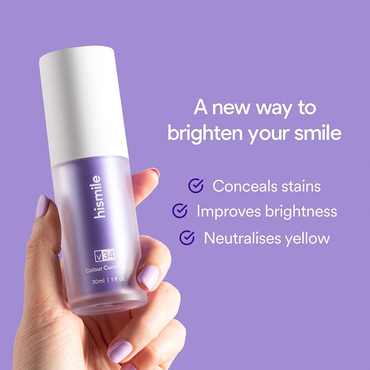 Hismile V34 Colour Corrector Serum 30ml - Cutprice Online
