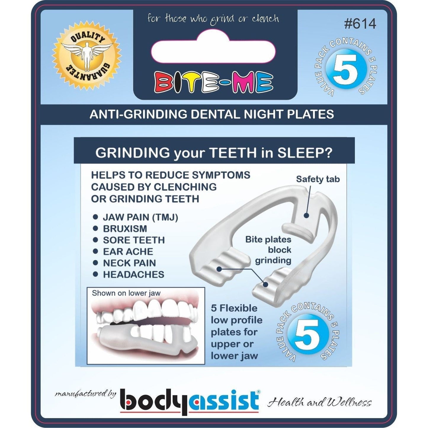 Bite-me™ Anti-grinding Silicone Dental Night Plates Value Pack 5 - Cutprice Online