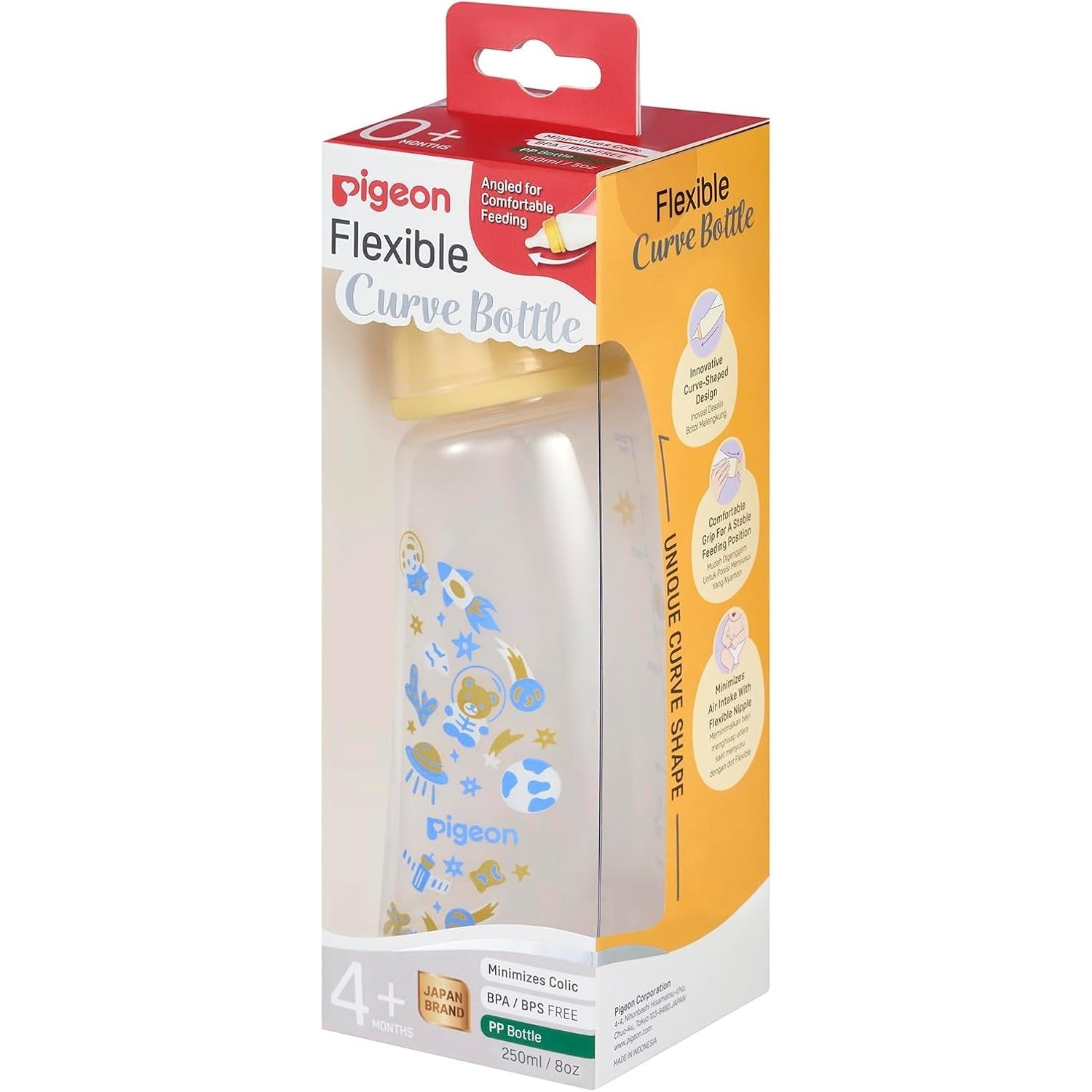 Pigeon Flexible Curve Baby Bottle PP Space 250ml