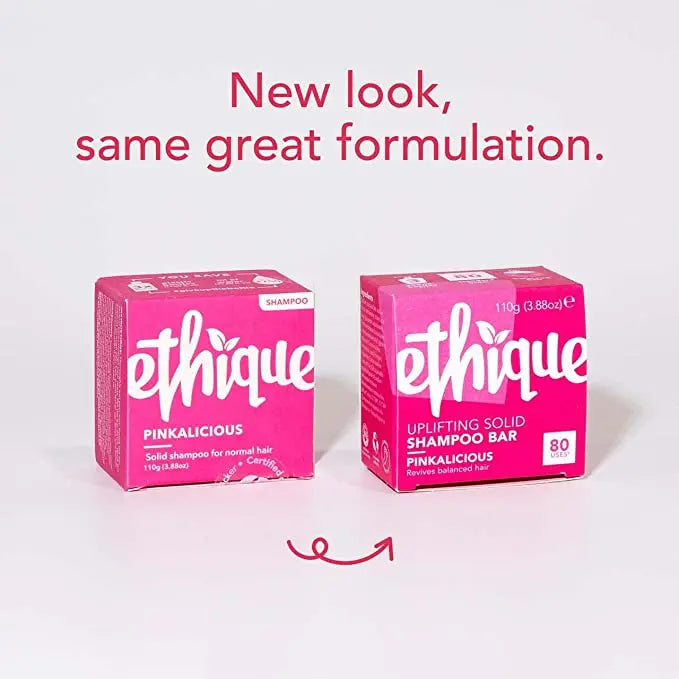 ETHIQUE Solid Shampoo Bar Pinkalicious - Normal Hair 110g ETHIQUE