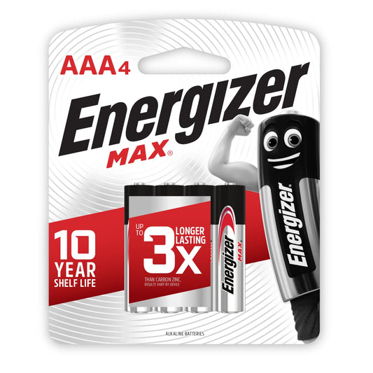 Energizer Battery Max E92 AAA 4pk - Cutprice Online