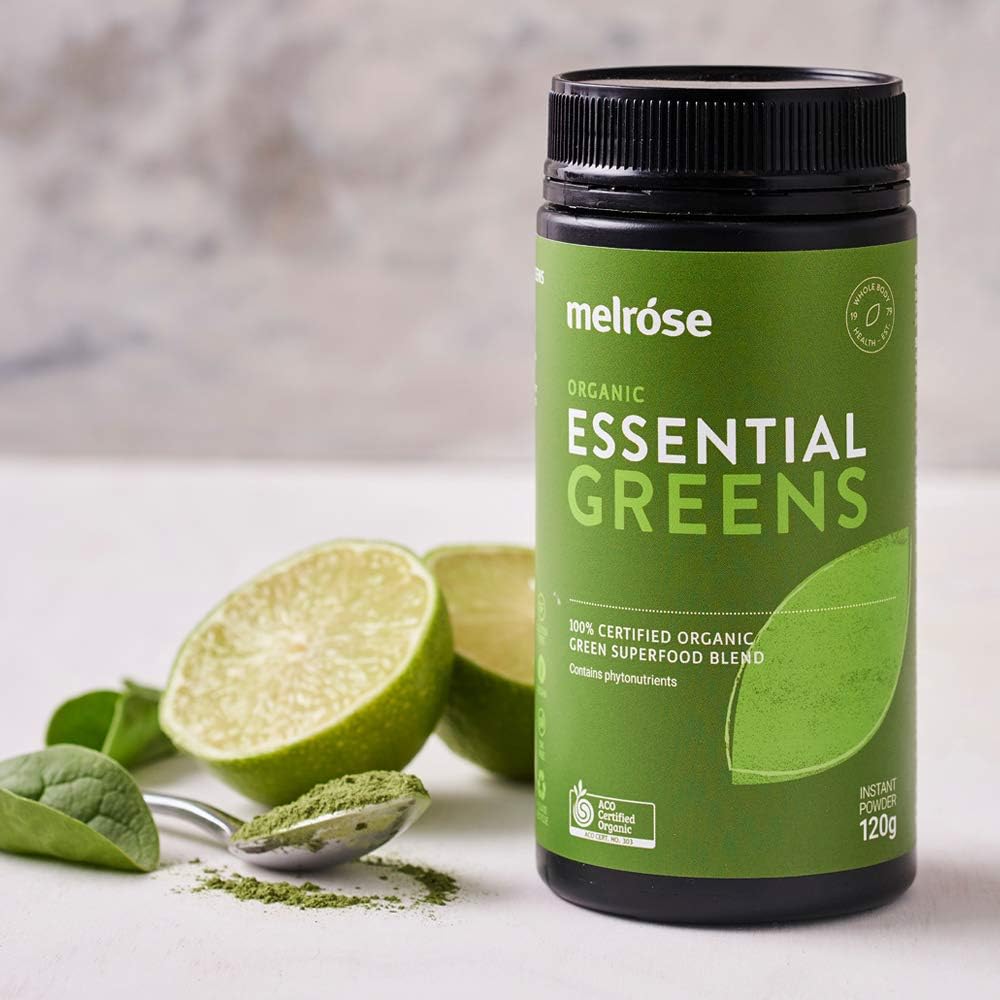 Melrose Organic Essential Greens Powder 120g - Cutprice Online