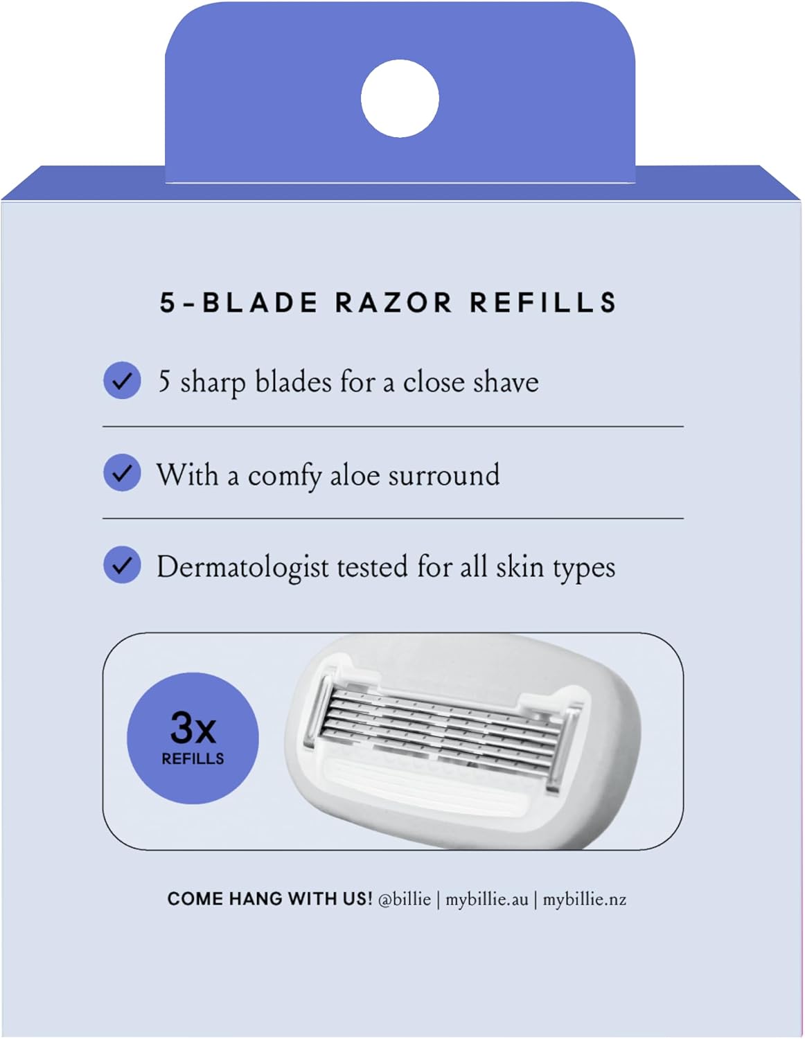 Billie 5 Blade Razor Refill 3pk