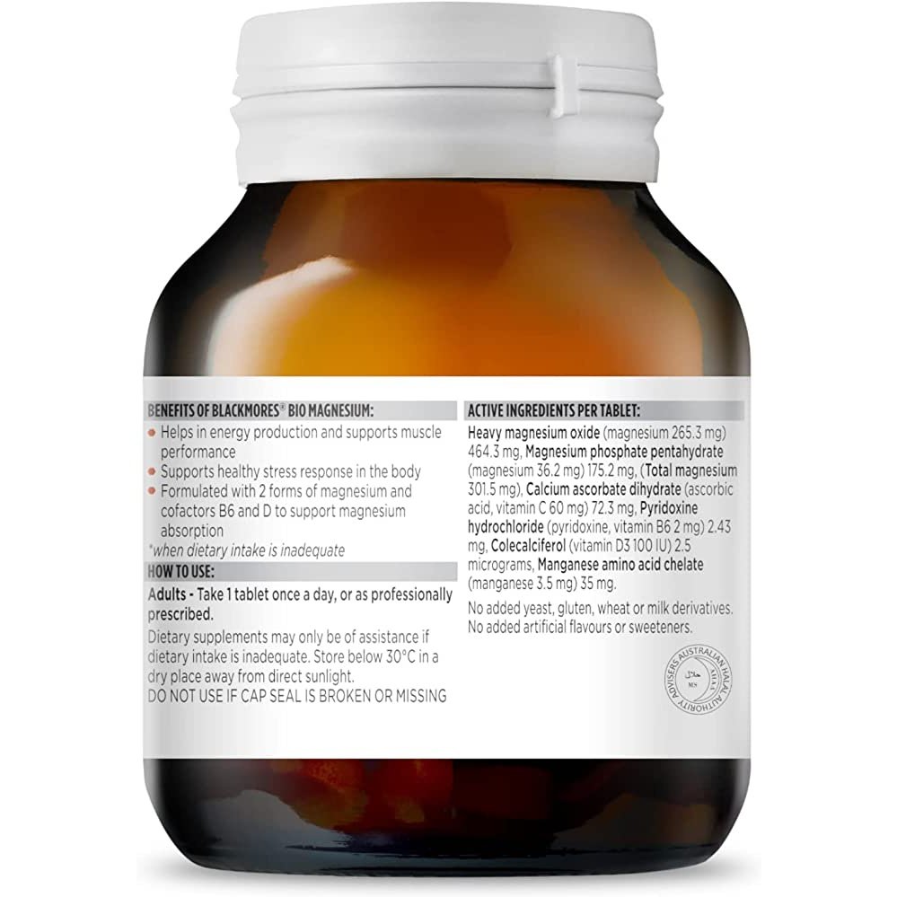 Blackmores Bio Magnesium 100 Tablets - Cutprice Online