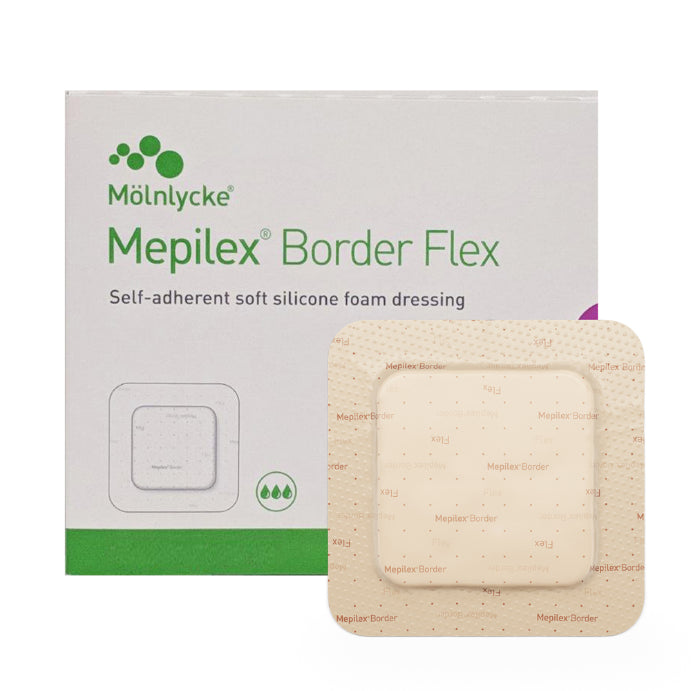 Mepilex Border Flex 595211 Molnlycke Safetac Mepilex Absorbent Soft Silicone Dressing 7.5cm X 7.cm X 10 Pieces