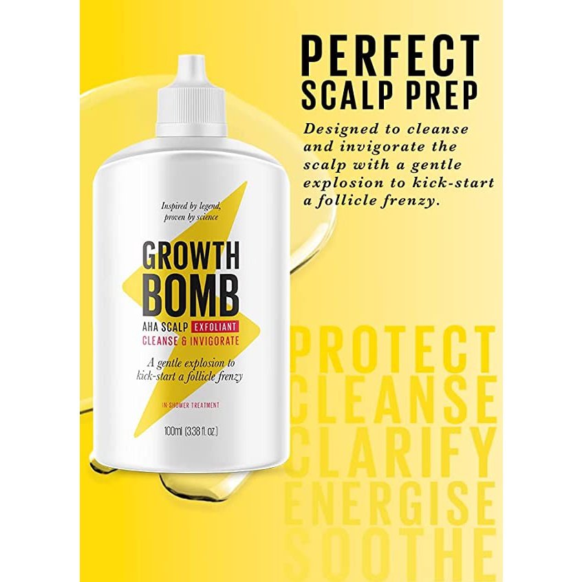 Growth Bomb Aha Scalp Exfoliant 100ml - Cutprice Online