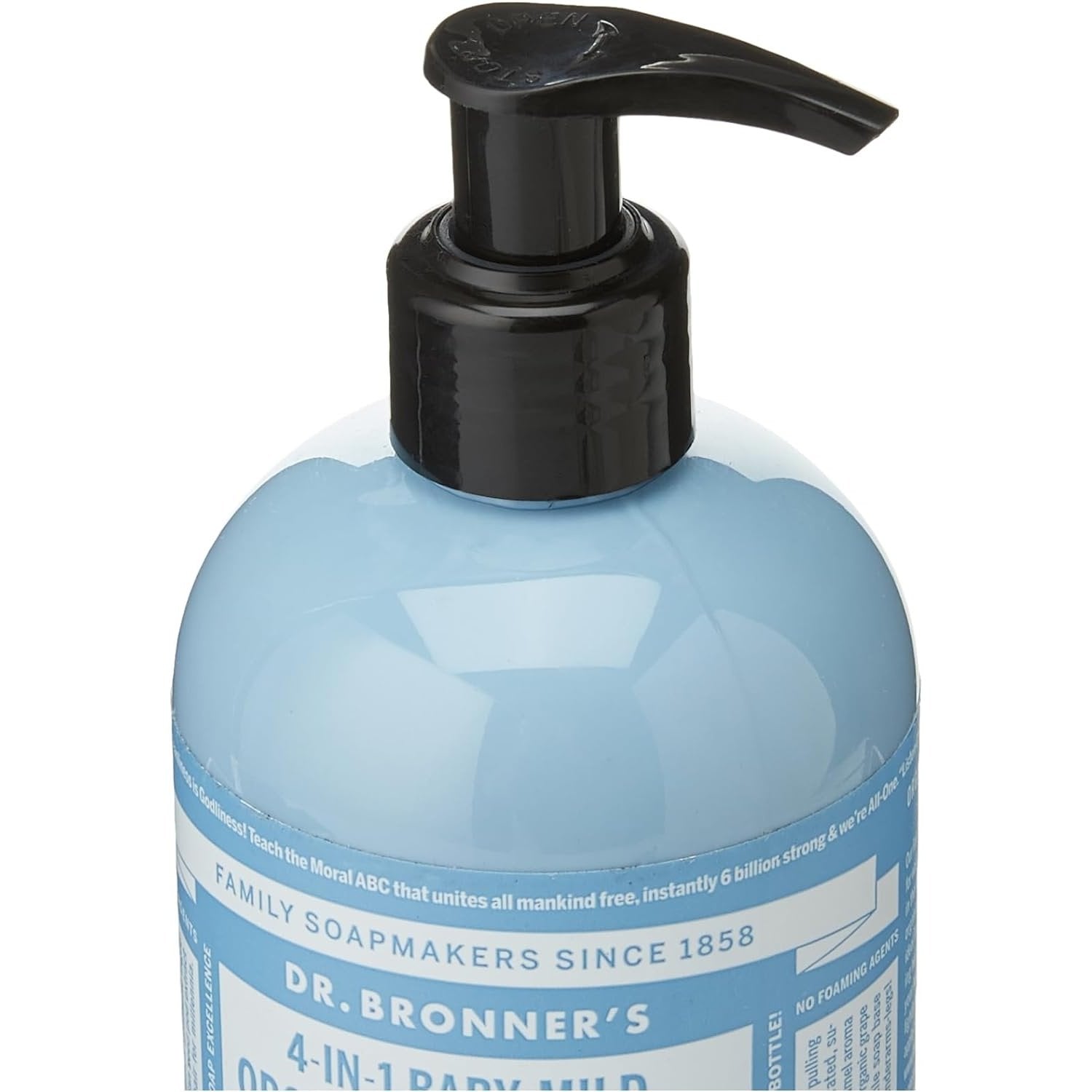 Dr. Bronner's Organic Sugar Soap 4-in-1 Unscented (Baby) (pump) 355ml - Cutprice Online