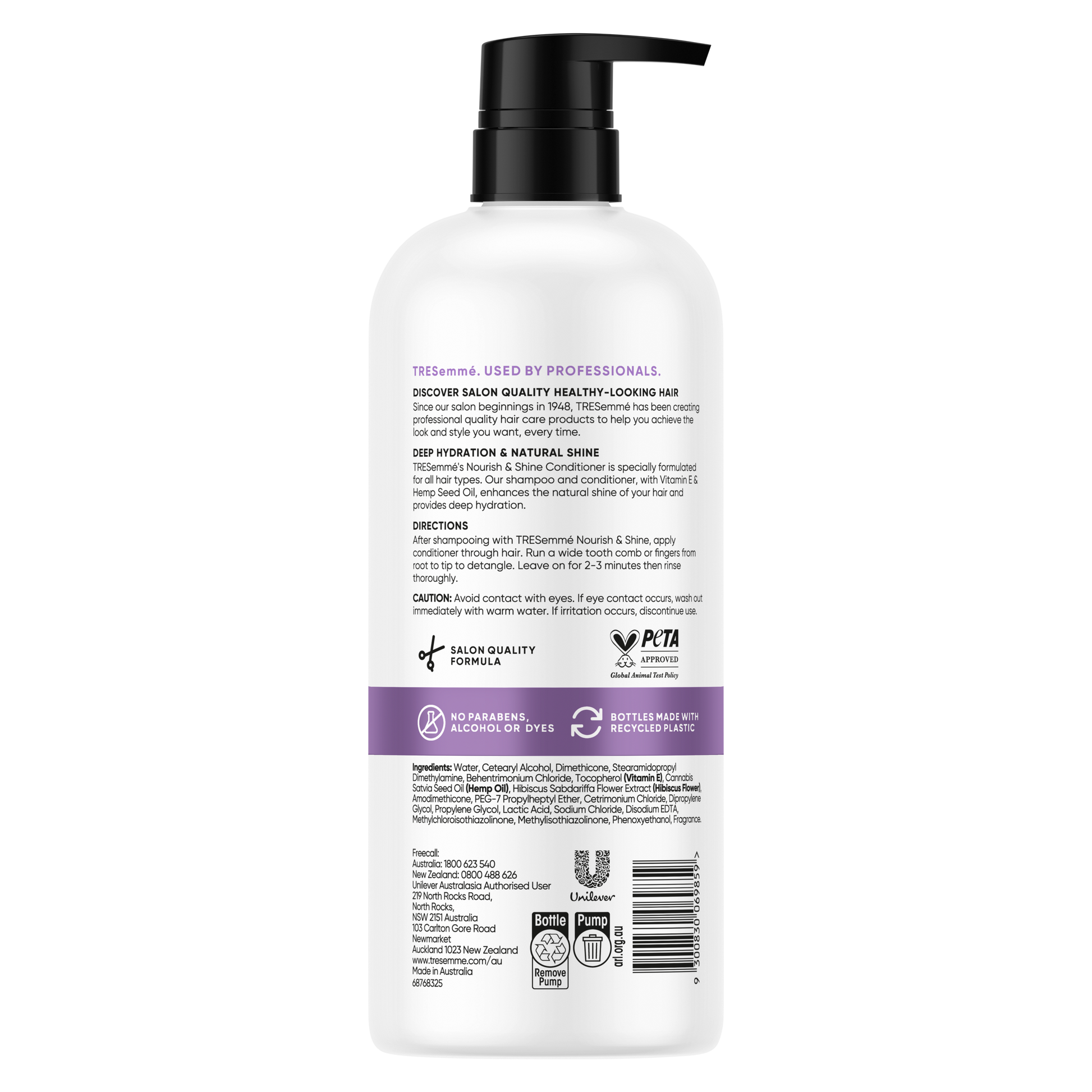 Tresemme Nourish & Shine Conditioner With Vitamin E & Hemp Seed Oil 940ml - Cutprice Online