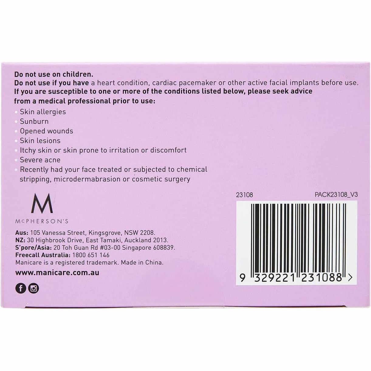 Manicare Nova Fit Face Massager 1pk