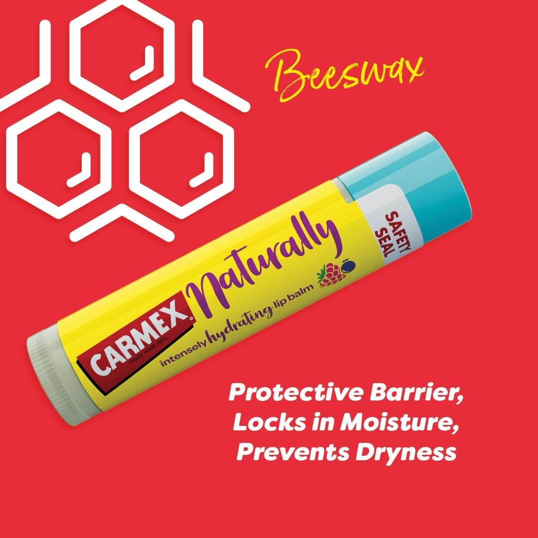 Carmex Naturally Intensely Hydrating Lip Balm Berry 4.2g - Cutprice Online