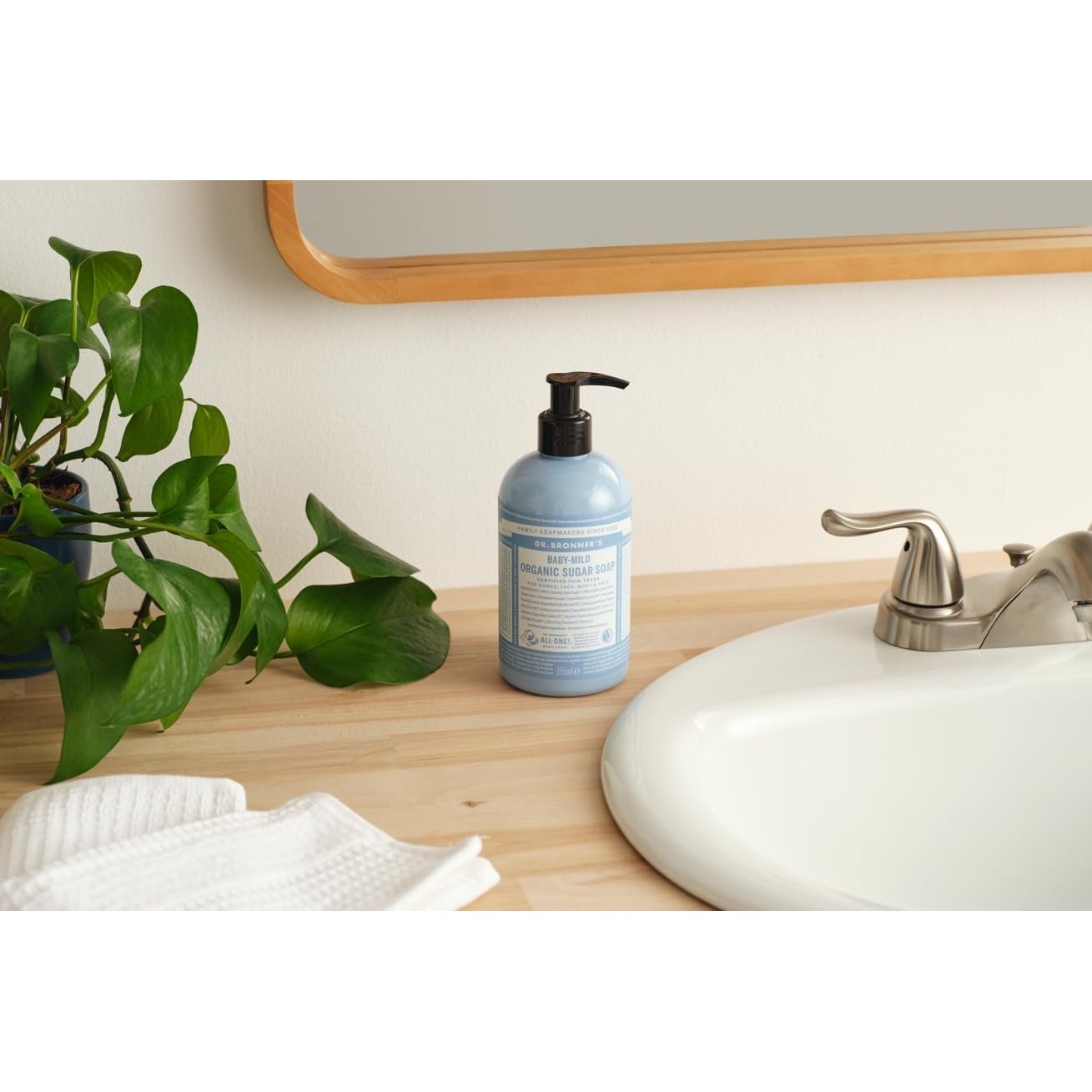 Dr. Bronner's Organic Sugar Soap 4-in-1 Unscented (Baby) (pump) 355ml - Cutprice Online