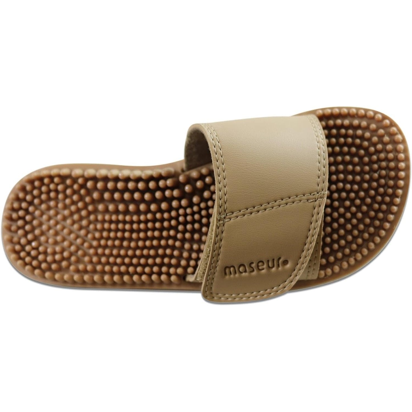 Maseur Invigorating Massage Sandal Beige Size 9