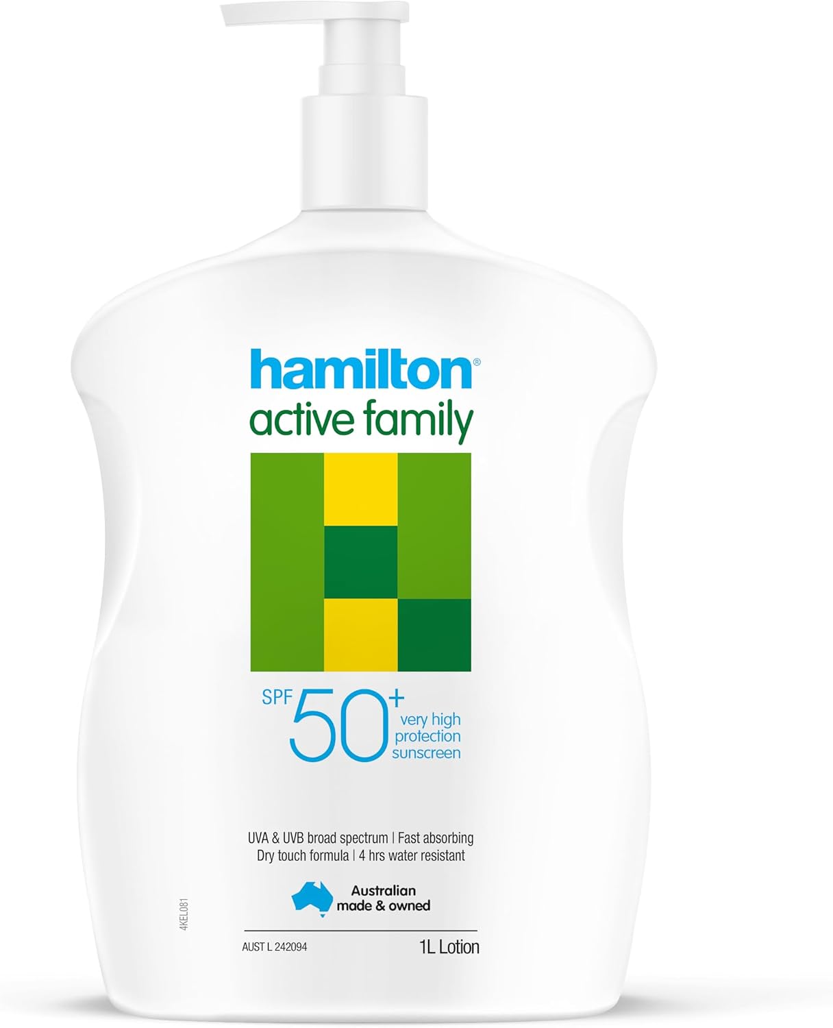 Hamilton Active Family SPF50+ Sunscreen Lotion 1 Litre