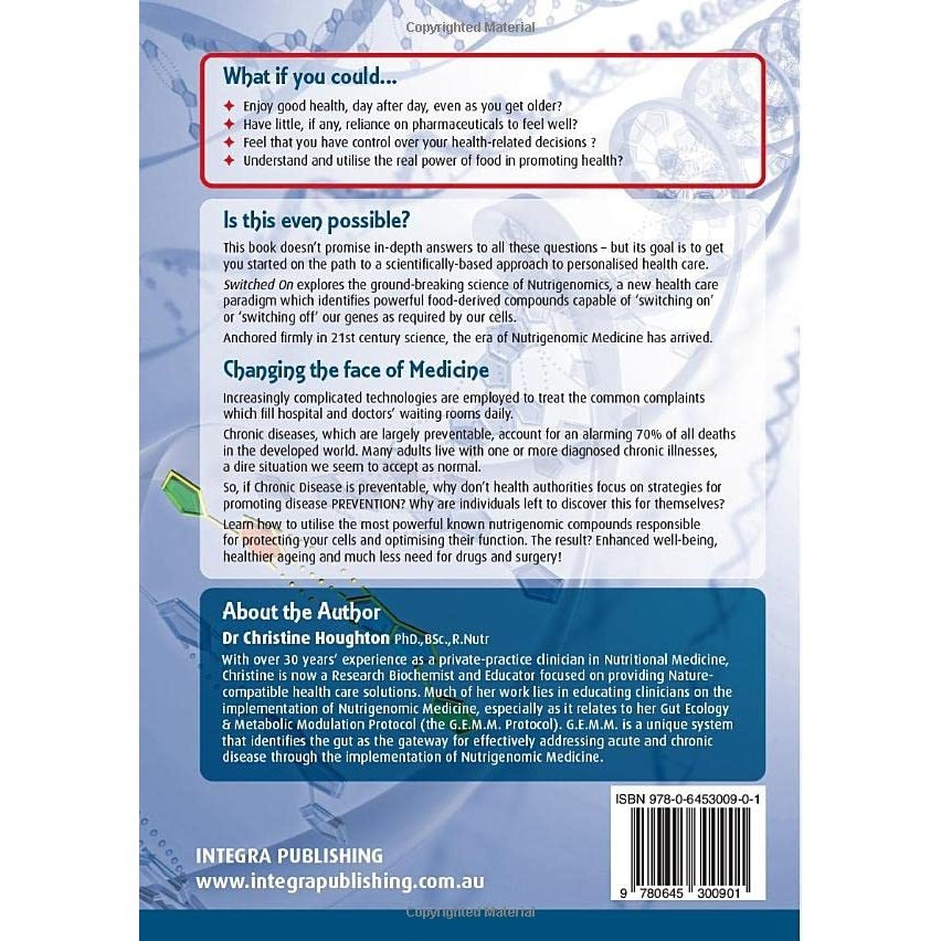 Switched On: Embracing the Science of Nutrigenomic Medicine by Christine Houghton (3rd Edition) - Cutprice Online