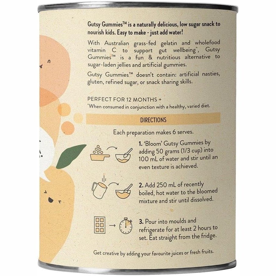 Nutra Organics Gutsy Gummies (Gut Loving Snack) Mango 150g - Cutprice Online