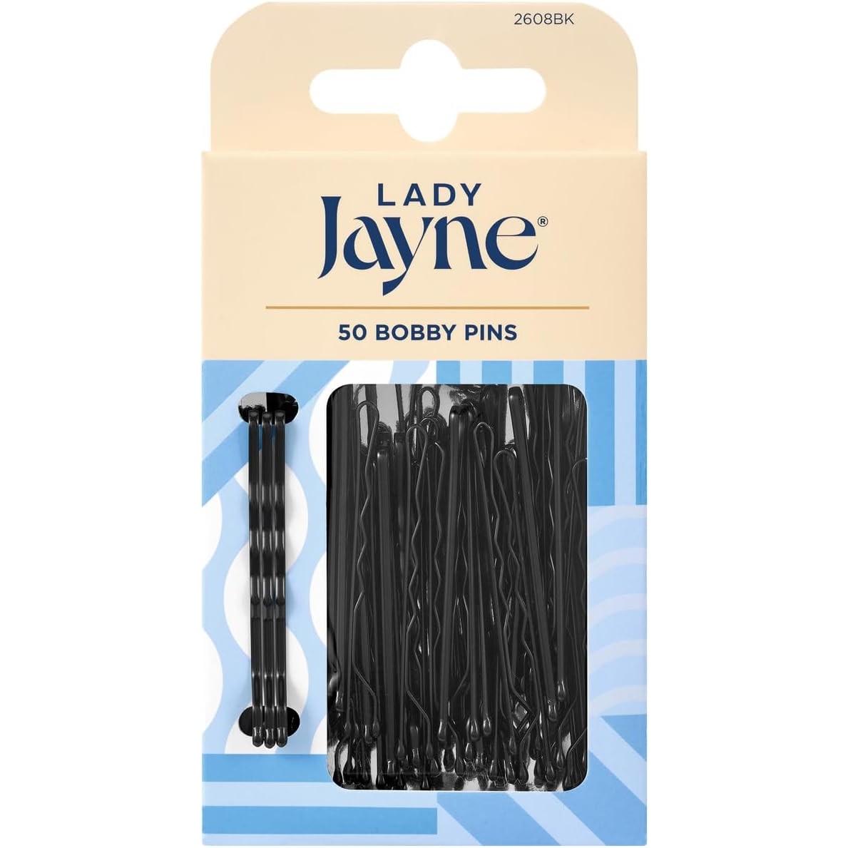 Lady Jayne Black Bobby Pins 50 Pack