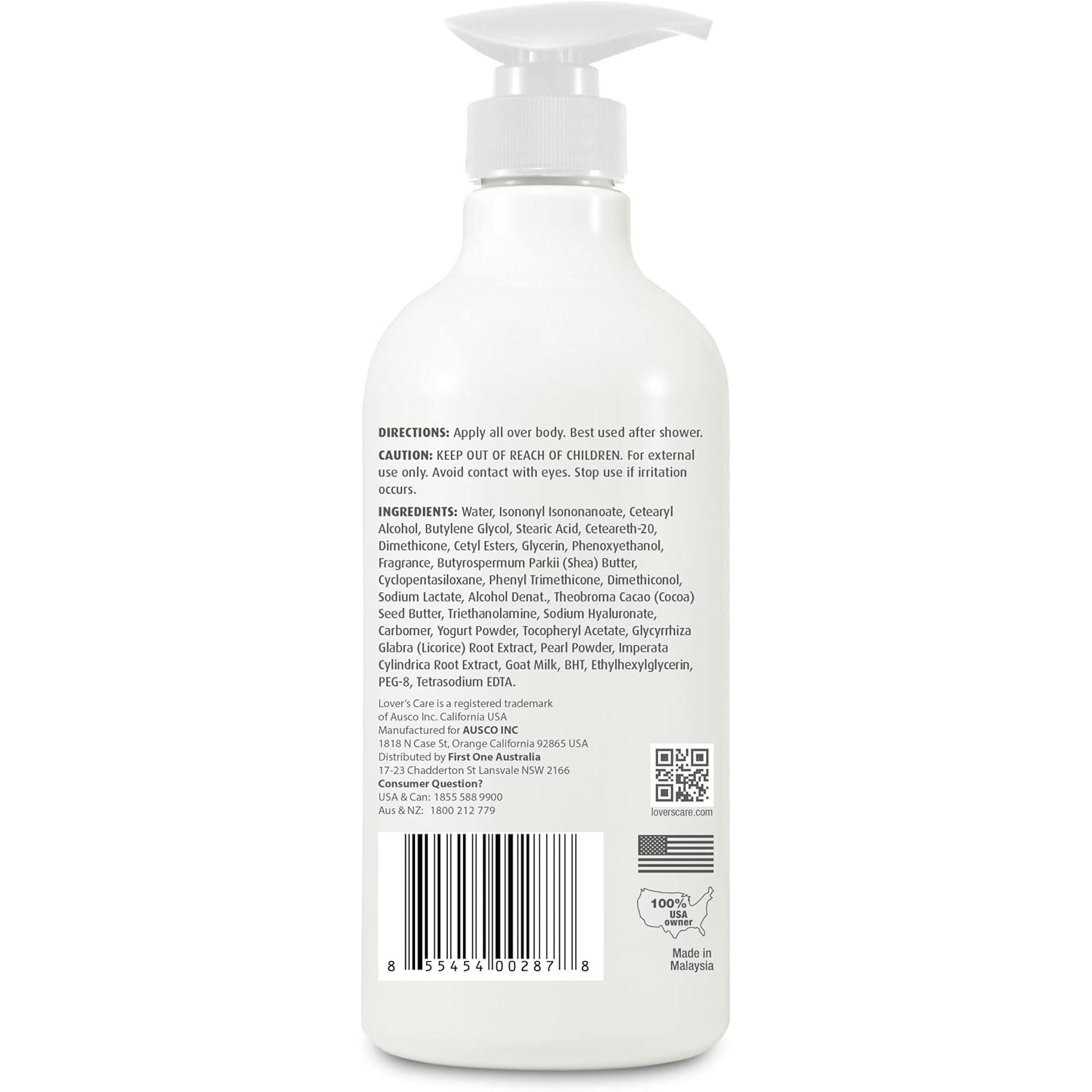 Lovercare Goat's Milk Body Lotion Pearl Powder 800ml