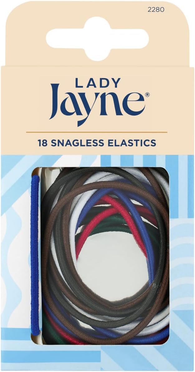 Lady Jayne Snagless Elastics 18 Pack