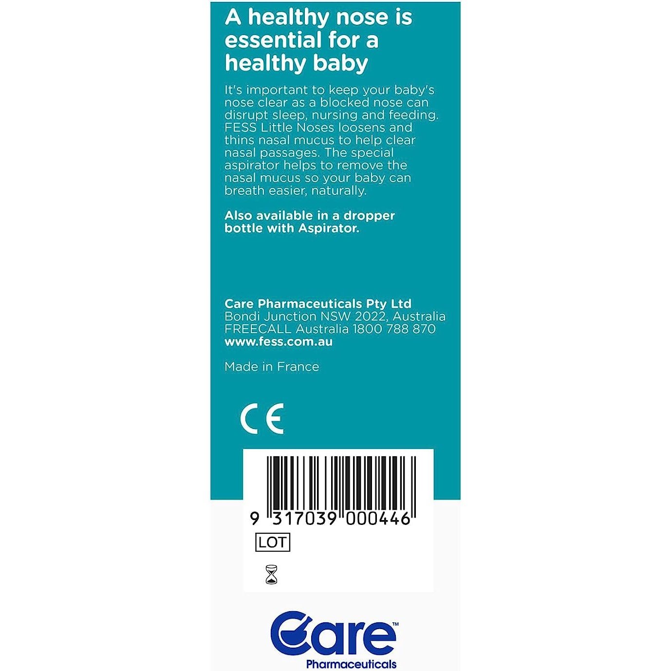 Fess Little Noses Saline Nose Spray + Aspirator 15ml - Cutprice Online