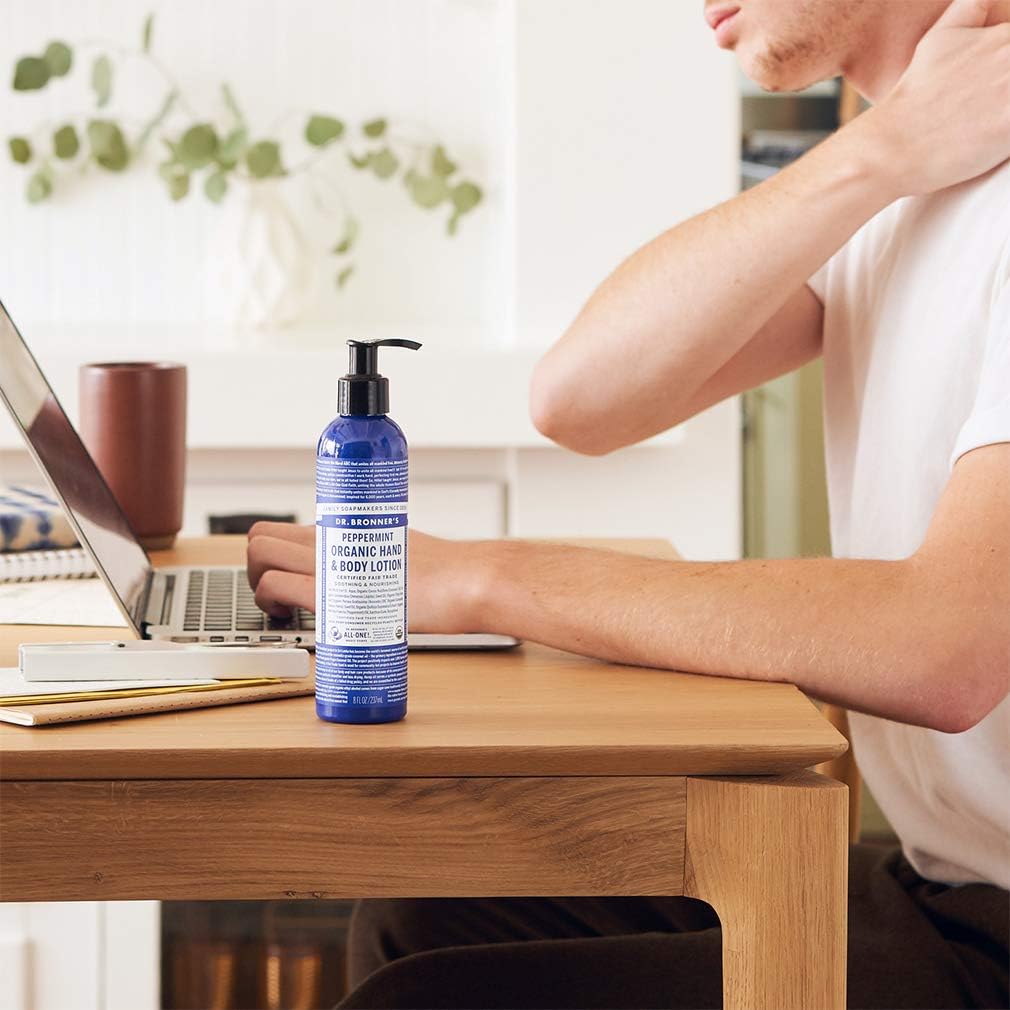 Dr. Bronner's Organic Hand & Body Lotion Peppermint 237ml DR. BRONNER'S