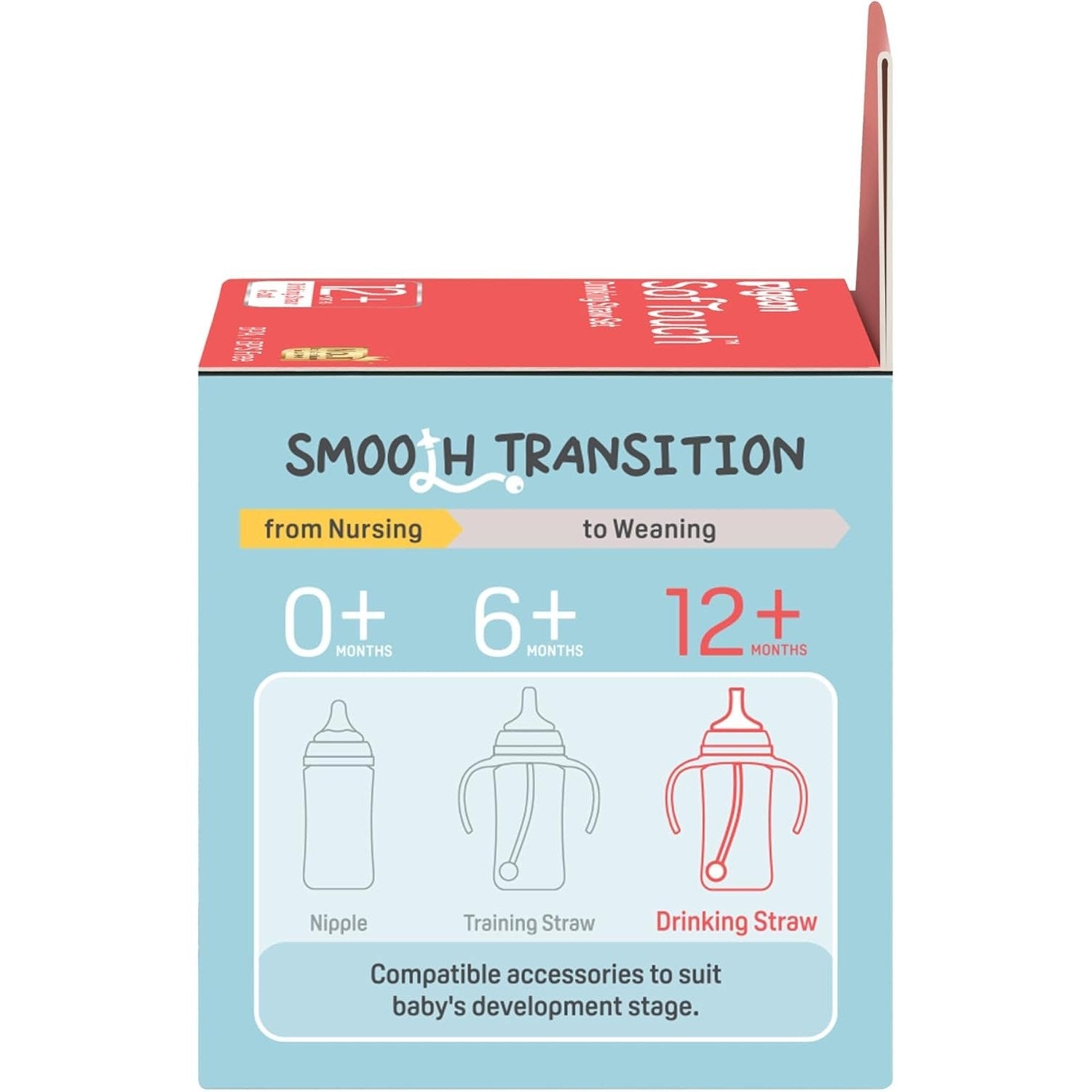 Pigeon SofTouch Drinking Straw Set 1 Set 2+ Months