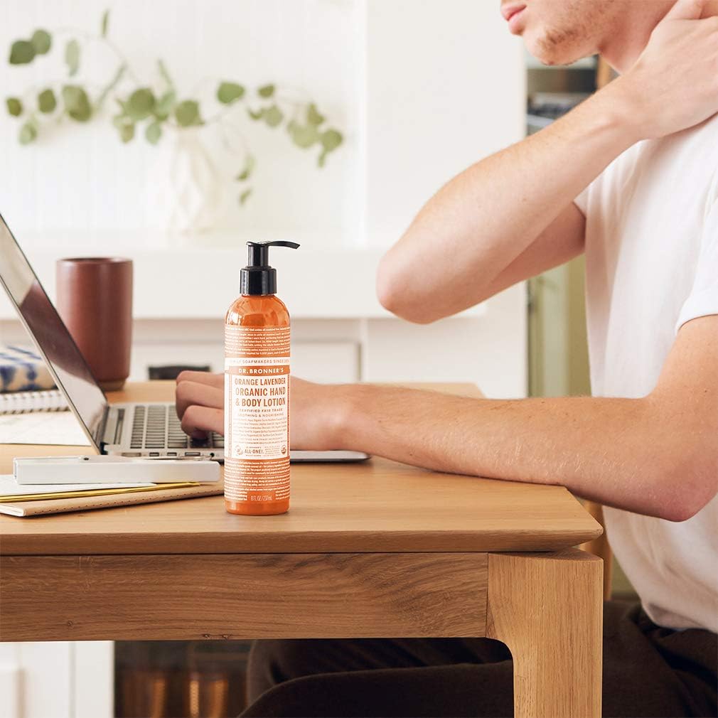 Dr. Bronner's Organic Hand & Body Lotion Orange Lavender 237ml DR. BRONNER'S