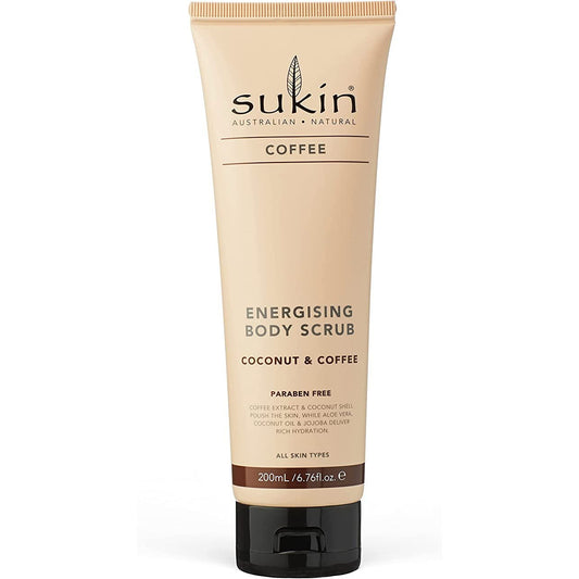 Sukin Energising Body Scrub With Coffee & Coconut 200ml - Cutprice Online
