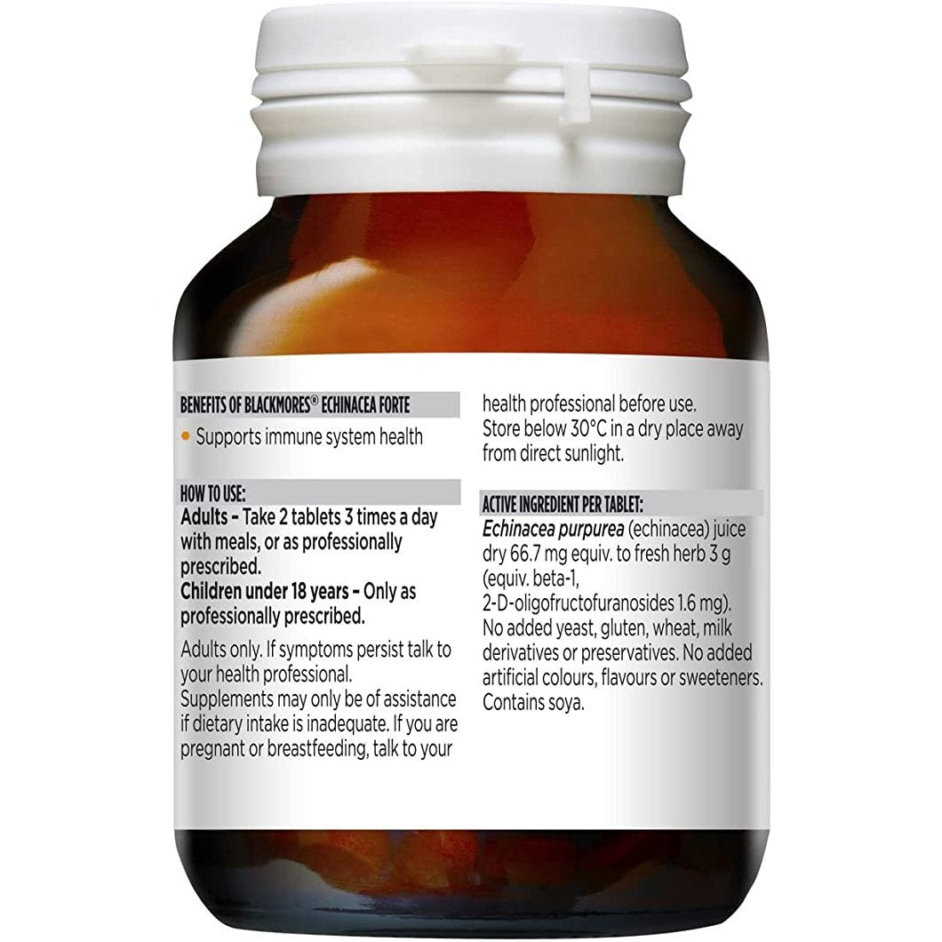 Blackmores Echinacea Forte 3000mg 40 Tablets - Cutprice Online