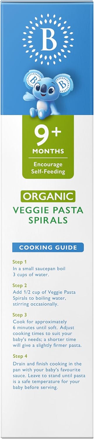 Bellamy's Organic Veggie Pasta Spirals, 9+ Months 110g