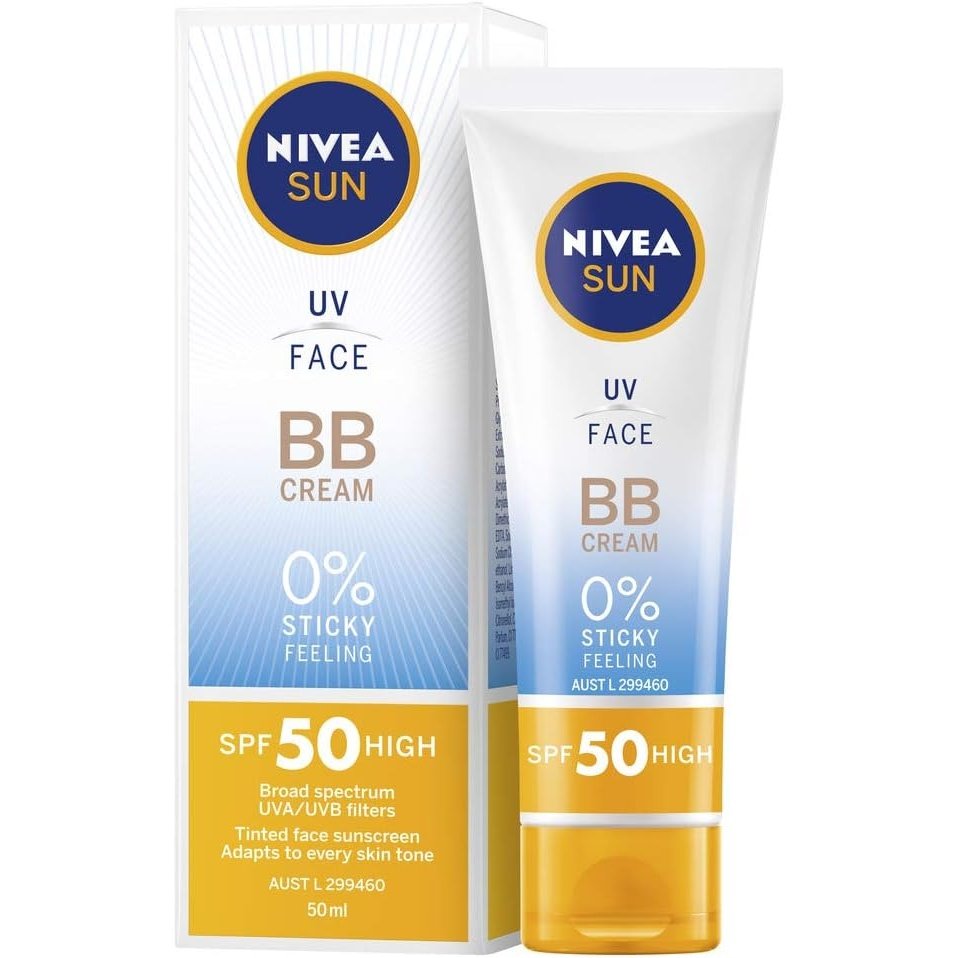 NIVEA Sun UV Face Sunscreen BB Cream SPF50 50ml - Cutprice Online