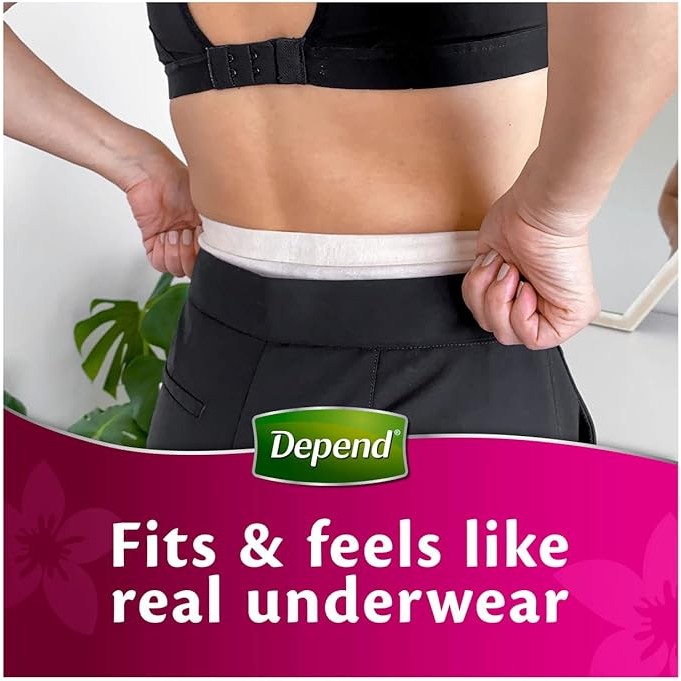 Depend Women Real Fit Underwear Super Medium 8 Pack