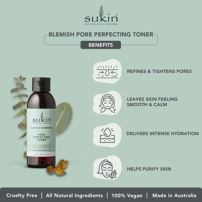 Sukin Blemish Control Pore Perfecting Toner 125ml - Cutprice Online