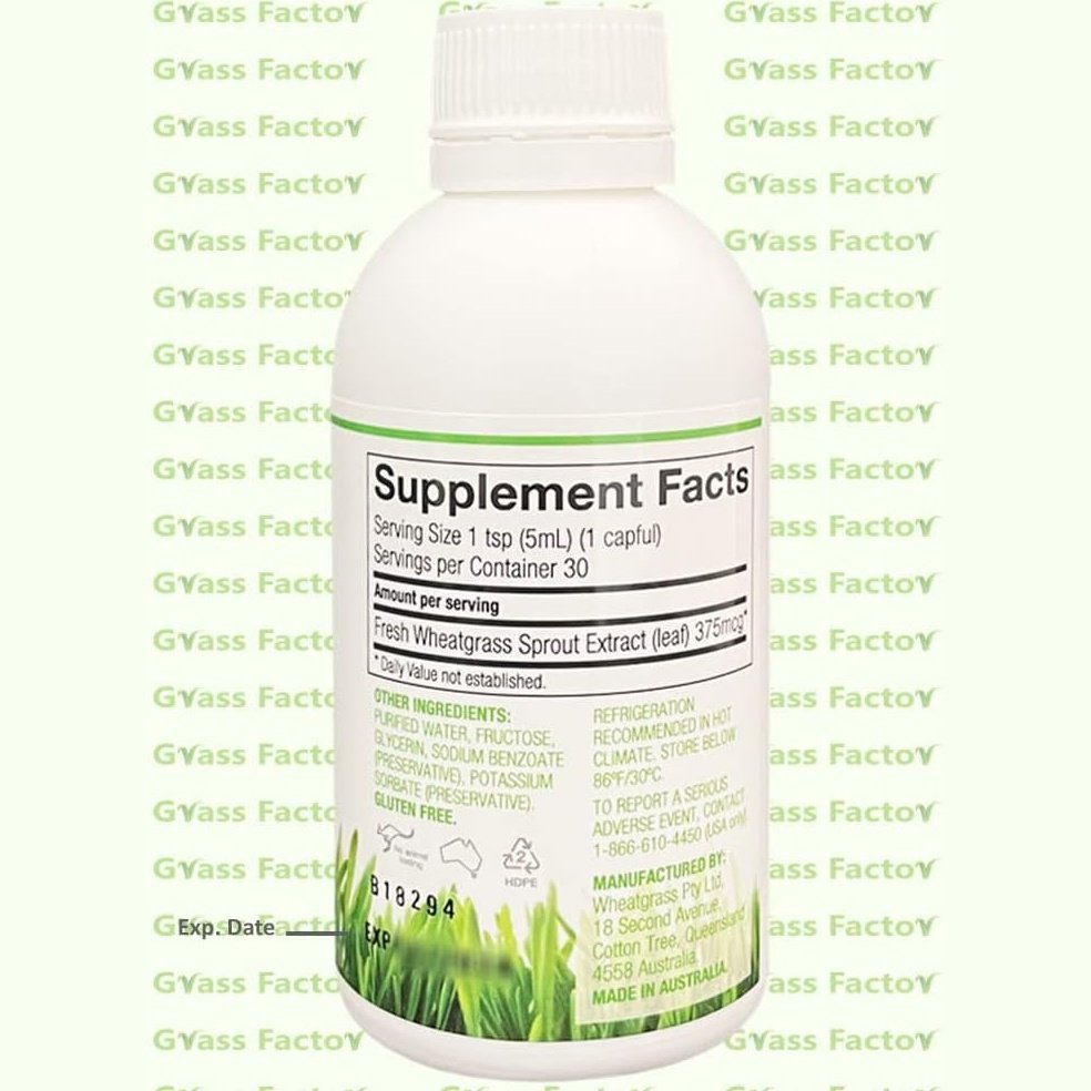 Dr Wheatgrass Supershots 150ml DR WHEATGRASS