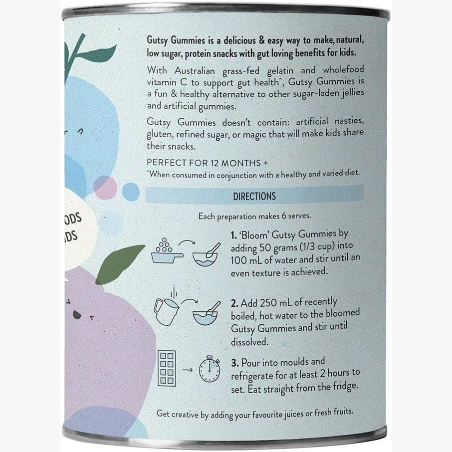Nutra Organics Gutsy Gummies (Gut Loving Snack) Blueberry 150g - Cutprice Online